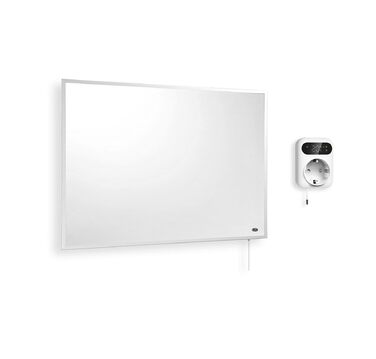 Інфрачервоний обігрівач Knighaus - 130 Вт із сертифікацією TV SD 5-річна гарантія виробника Подвійний захист від перегріву Для настінного монтажу Включає розумний термостат та застосунок