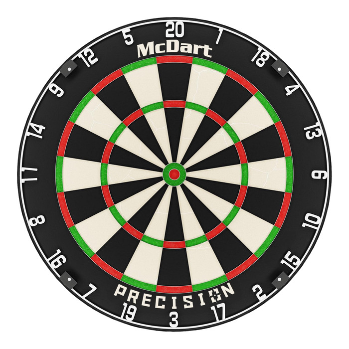 Мішень для дартсу McDart Precision Steel турнірної якості з кільцем HD-номера
