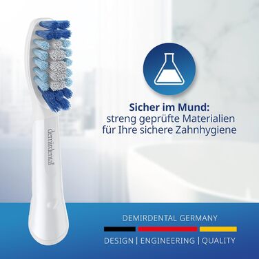 Щітки від demirdental для Oral-B Pulsonic Brushes, Середні щітки, змінні щітки для щоденного прибирання, 10 шт. по 10 шт. (1 упаковка)