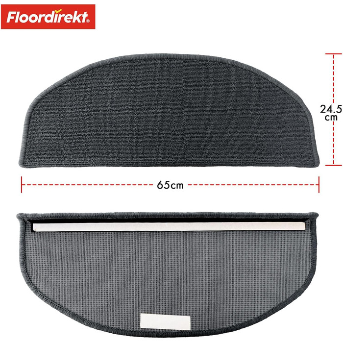 Килимки для сходів 15 шт 65 х 24,5 см Floordirekt