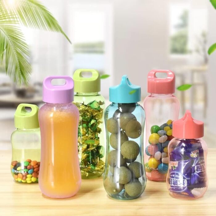 Пластикова кавова кружка, дорожня кружка, пляшка для води, спортивна пляшка для води, чашка для молока, кави, чаю, соку, місткість 350 мл, рожева, 3 шт. и