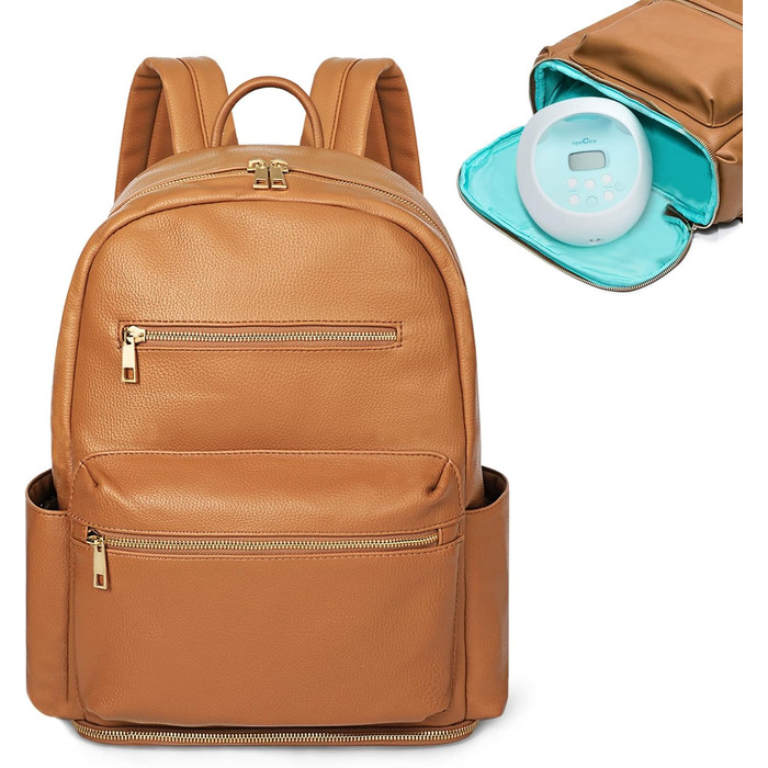 Пеленальна сумка-рюкзак Mominside, шкіряний рюкзак з нижнім відділенням, дитяча сумка для мами і тата, пошук реєстрації дитини, пі