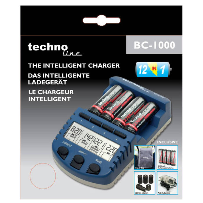 Зарядний пристрій Technoline BC1000 SET + аккумулятори (BC1000) Discounted
