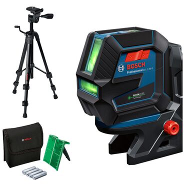 Хрестоподібний лазерний рівень Bosch Professional GCL 2-50 G з штативом
