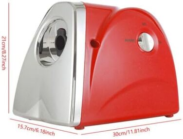 Червона електрична м'ясорубка, 800 Вт харчова ковбасна машина з нержавіючої сталі м'ясорубка м'ясний фарш фарш для ковбаси з 3 нож