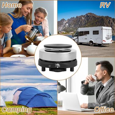 Електрична чайна плита GAESHOW, електрична міні-плита, портативна електрична настільна плита, одинарна нагрівальна пластина 500 Вт нагрівач для кухні чаю та кави