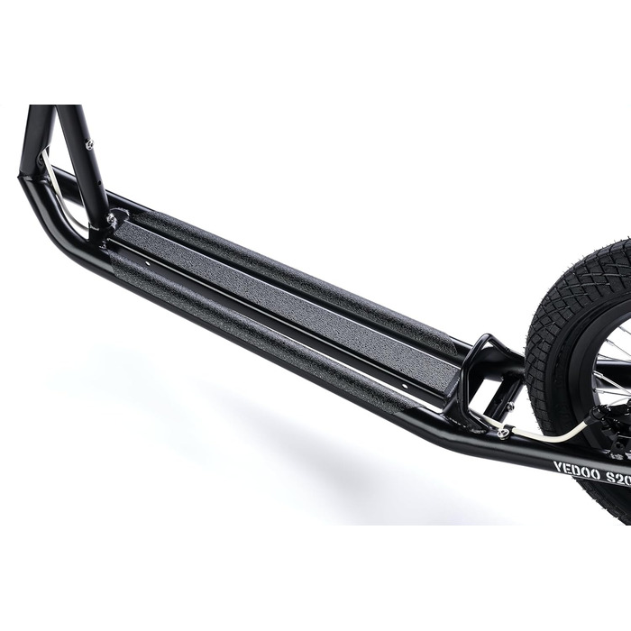 Дисковий самокат Yedoo S2016 - до 150 кг, самокат з пневматичними шинами 20/16 - для дорослих, самокат з регульованим кермом, само