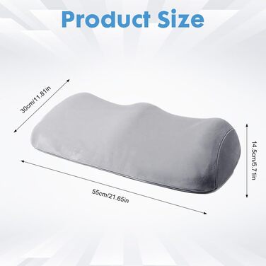 Подушка для колін для тих, хто спить на боці, подушка для підняття ніг, подушка з пінного матеріалу з ефектом пам&39яті для колін та ніг, полегшення болю в стопах - домашній офіс, подорожі