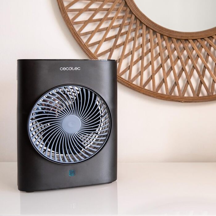 Енергоощадний обігрівач Cecotec ReadyWarm 2070 Max Force Smart, 2000 Вт, 2 рівні потужності, 3 режими, LED-дисплей, пульт ДК, регульований термостат, система безпеки, чорний