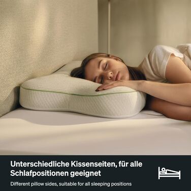 Підушка для відновлення BLACKROLL Recovery Pillow Plus (60x40 см), регульована по висоті, подушка для спокійного сну, ергономічна подушка для дому, подушка для шиї з віскозної піни з ефектом пам&39яті, зроблено в Німеччині