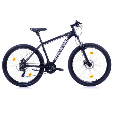 Гірський велосипед MTB1 з повним комплектом Shimano 21-швидкісна Shimano FD-TZ500/RD-TY300D, гідравлічні дискові гальма Dacron, чорно-сріблястий колір, колеса 27,5 дюймів та висота рами 46 см