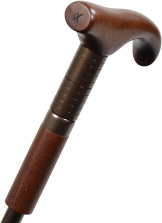 Парасолька з підтримкою iX-brella регулюється по висоті з дерев'яною ручкою - чорний