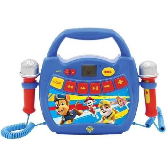 Цифровий плеєр Lexibook Paw Patrol MP300PAZ, караоке з 2 мікрофонами