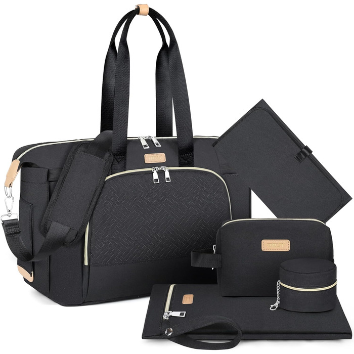 Пеленальна сумка для немовлят - велика сумка для мами з портативним пеленальним килимком, сумка для манекена, лікарняна сумка, дор