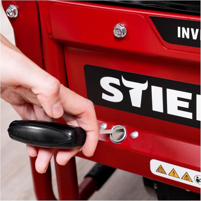 Інверторний генератор STIER SNS-500 5,0 кВт 75 дБ(A), Бензиновий аварійний генератор, Не потребує особливого обслуговування, для використання на вулиці, підходить для заряджання акумуляторів, компактний