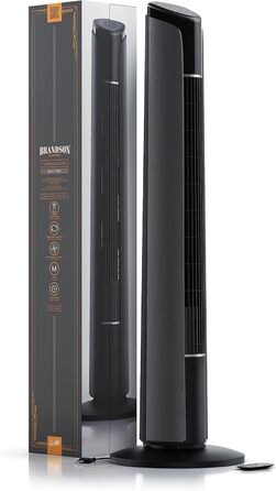 Баштовий вентилятор з пультом дистанційного керування 108 см - вентилятор нахиляється на 10 градусів - вентилятор на п'єдесталі з