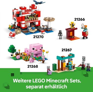 Конструктор LEGO Minecraft 21269, Експедиція до шахти броненосців, 247 деталей