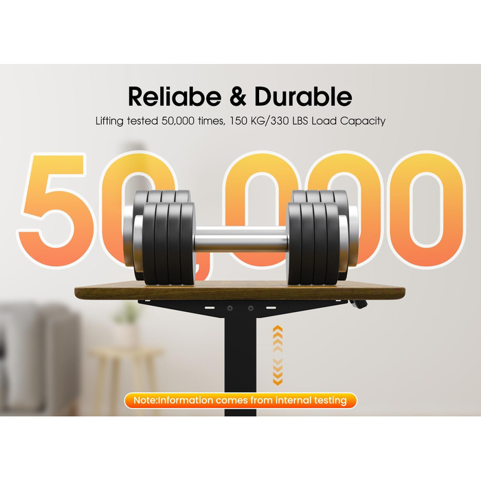 Електрична настільна рама з регулюванням висоти, регульована по висоті настільна підставка з портом USB-C, функцією пам&39яті та функцією запобігання зіткненням, 2 двигуни, чорний колір