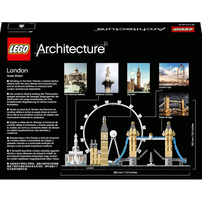 Конструктор LEGO Architecture, Горизонт Лондона, 468 деталей