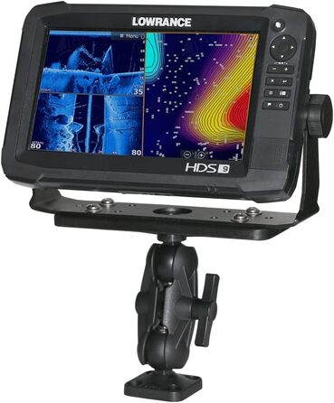 Платформа Scotty (203x75 мм) 163 кульовий шарнір 1 1/2 дюймовий човен для кріплення ехолота, колір чорний