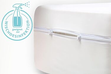 Наматрацник (90x200x20 см), що протирається, сумісний з дезінфікуючими засобами, наволочка, нетримання сечі, захисний чохол для матраца, догляд, нетримання сечі, захисна підкладка (90x200)