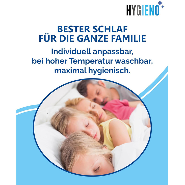 Дитяча подушка Koru Kids 40x80 см на блискавці - регульоване наповнення 600 г - дитяча подушка для алергіків - можна прати при 60C