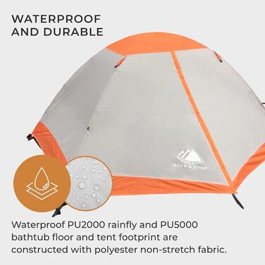 Намет Hyke & Byke Ultralight 1-місний, 3-сезонний, водонепроникний