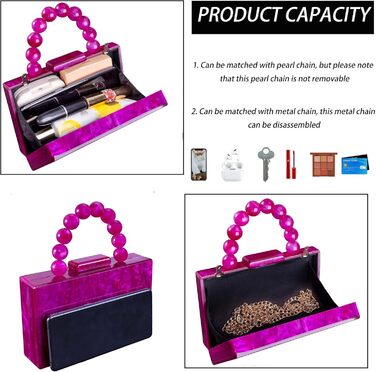 Клатч жіночий акриловий Леопард, вечірня сумочка з ланцюжком для особливих подій, фуксія