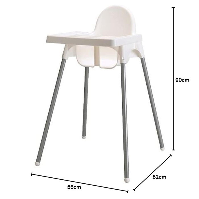 Стільчик для годування IKEA Antilop з підносом, білий