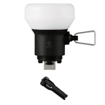 Світлодіодна панель для кемпінгу ELECOM NESTOUT з міні-штативом, регульована яскравість, живлення від USB, водонепроникність IP44, 30-1000 люмен, портативний ліхтар для зовнішнього акумулятора, лампа, чорна