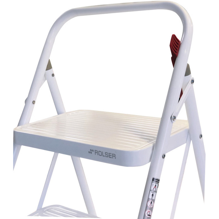 Драбина Rolser Taburete M/10 UNE 2 щаблі Blanco (MET003-1024)