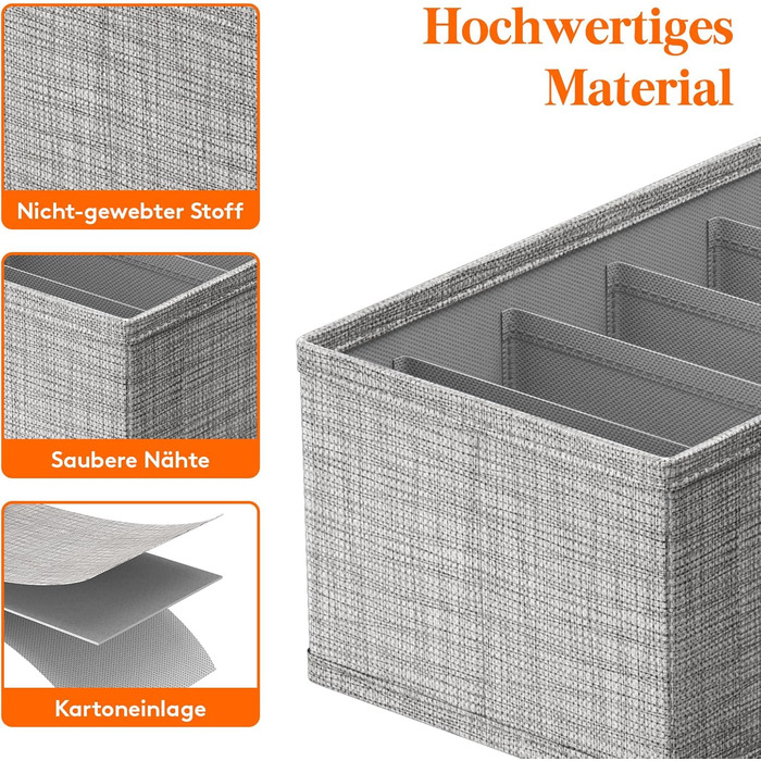 Набір Lifewit з 8 предметів подвійний органайзер Hemnes для комода зі стабільною основою, органайзер для пеленального столика, органайзер для гардеробу, система організації шухляд для пеленального приладдя, дитячого одягу, футболок, спідньої білизни, 8 дл