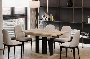 Обідній стіл Endo-Moebel Appia 130 см - 210 см розсувний стіл на підставці кухонний стіл синхронізоване висування Ніжки столу матові (дуб кремона)