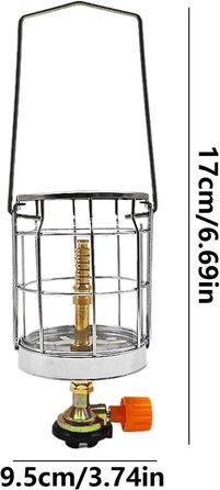 Пропанові ліхтарі, легкі газові ліхтарі для кемпінгу, портативний газовий ліхтар для кемпінгу, газовий ліхтар з п&39єзорозпалом, ліхтарі для відключення електроенергії з ручкою, для аварійного та домашнього використання, кемпінгові ліхтарі