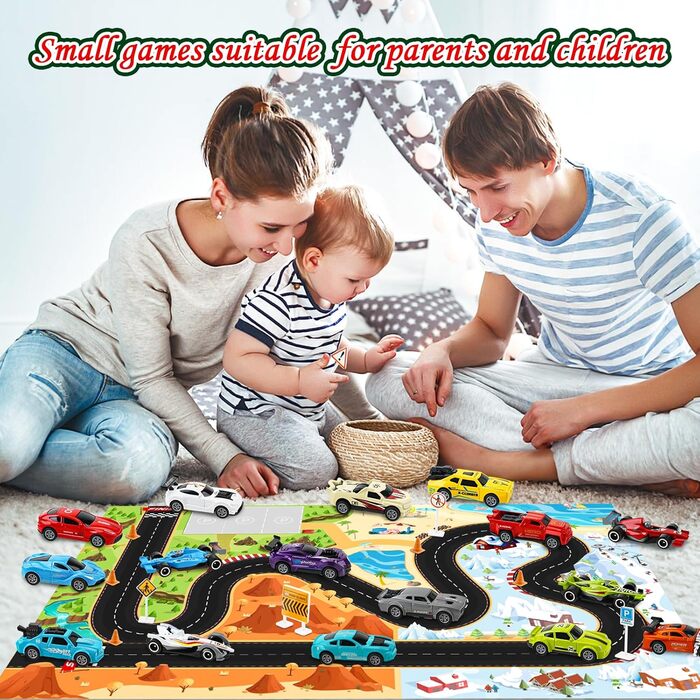 Адвент-календар Goffii Pull Back Car Toy, 16 інерційних машинок