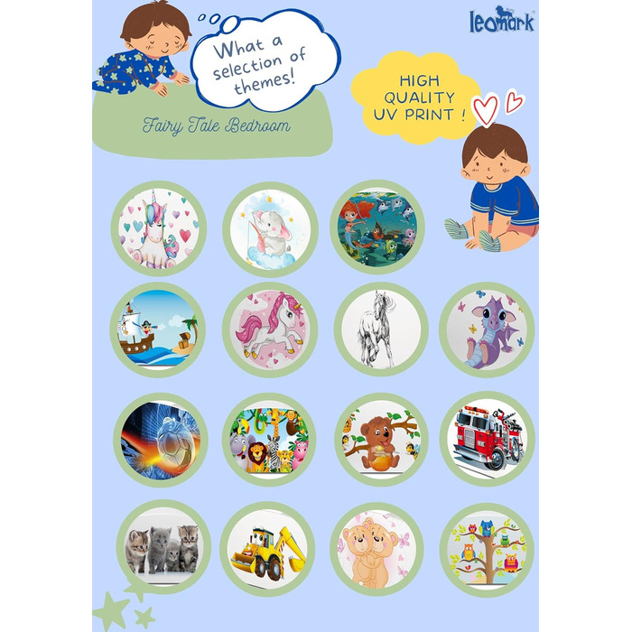 Функціональне ліжко Leomark з дерева - єдиноріг - дитяче ліжко з матрацом для дітей, дерев'яне ліжко з рейковою рамою з бічним зах