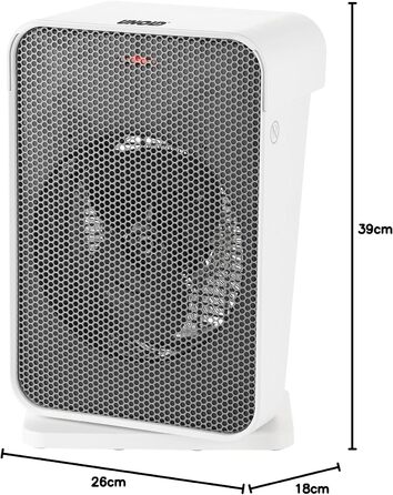 Теплова гармата Unold 86450 IP21 (Білий/Сірий) 1800 Вт, функція вентилятора, обертання 70, захист від перегріву, ручка для перенесення, таймер з автовимкненням
