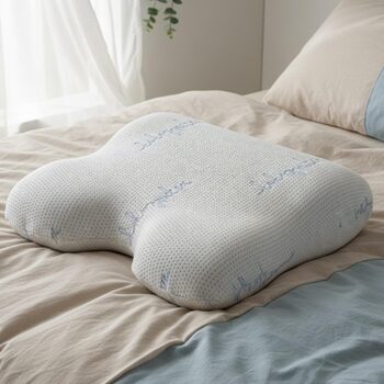 Комфортна ортопедична подушка для шиї ергономічна подушка з піни з ефектом пам&39яті для сну на боці та спині, подушка для здоров&39я від болю в шиї, подушка для сну проти зморшок 554012 см