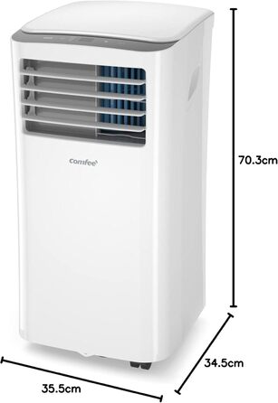 Мобільний кондиціонер Comfee MPPH-09CRN7, 9000 BTU 2,6 кВт, охолодження, вентиляція та осушення, розмір приміщення до 88 м (33), мобільний кондиціонер з витяжним шлангом