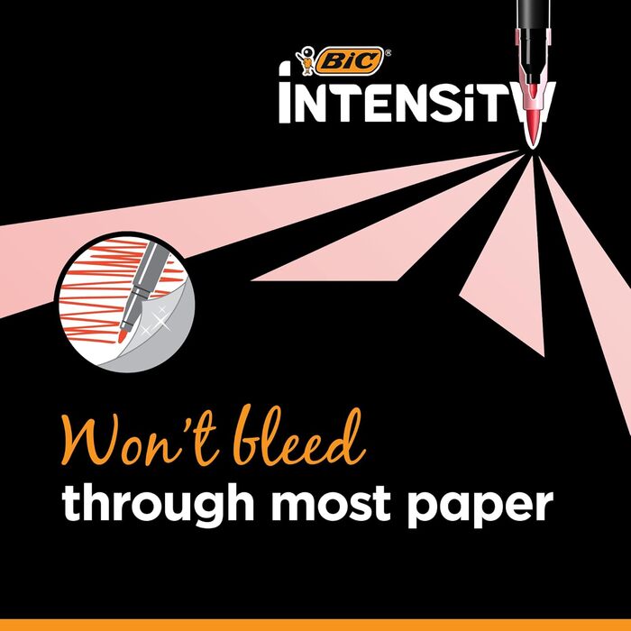 Подвійні фломастери BIC Intensity, упаковка з 6 шт. , різноманітні пастельні фломастери для розмальовок і наборів для активності дорослих