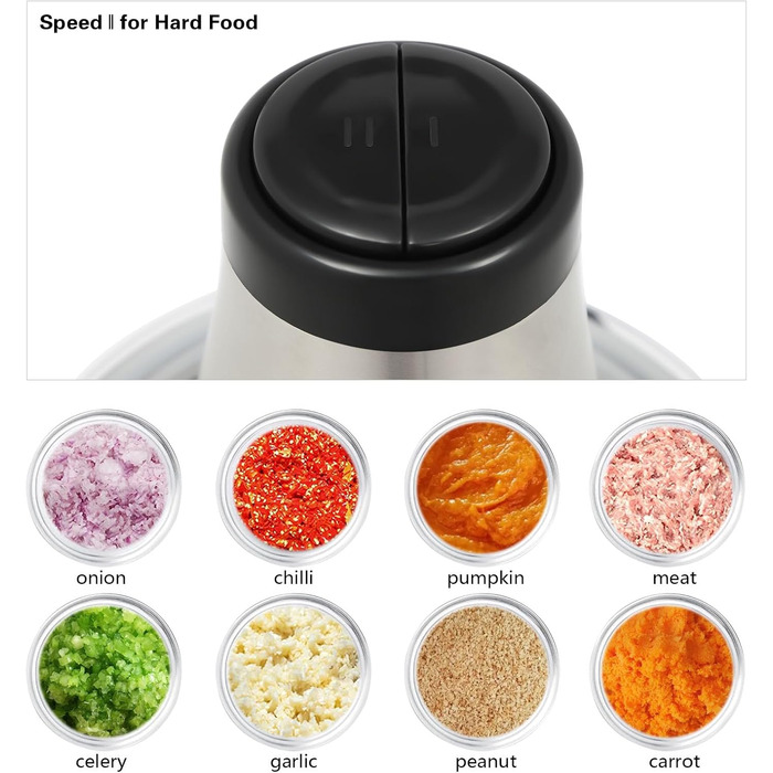 Електричний кухонний подрібнювач Silver, електричний кухонний подрібнювач Kitchen Aid, електричний кухонний подрібнювач для кухні та столу