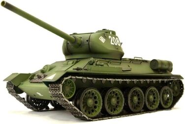 Радіокерований танк T-34/85 (116) Heng Long - з димом, звуком, сталевими шестернями та 2.4Ghz - V7.0