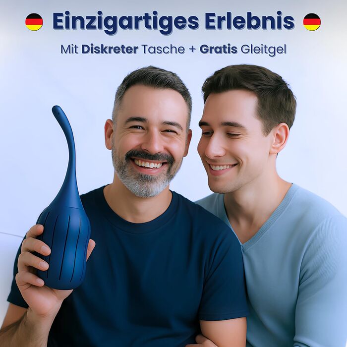 Анальна клізма Docxen, 310 мл, силіконова з зворотним клапаном