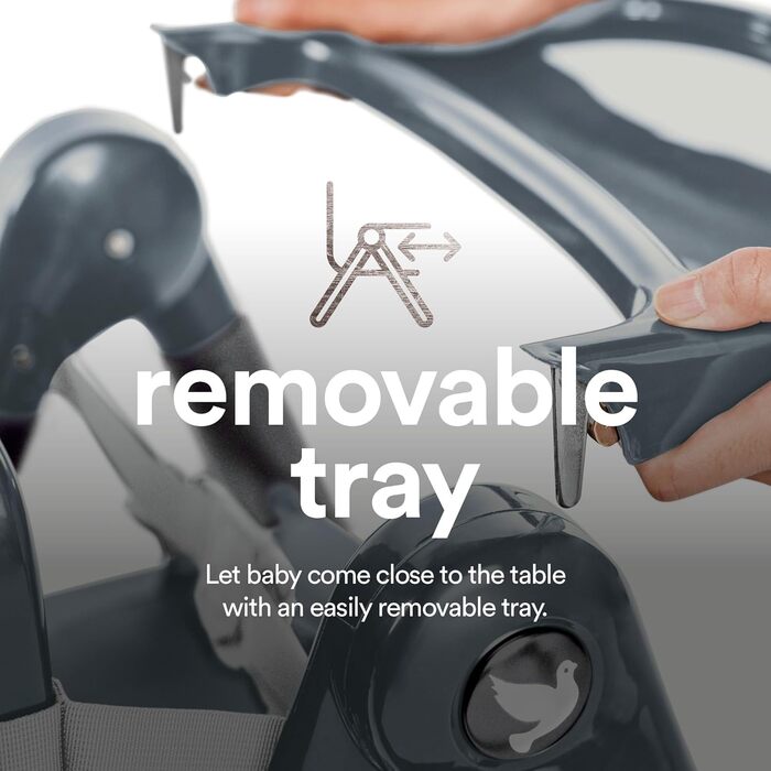 Обідній стілець APRAMO FLIPPA, дитячий, складаний, портативний, сидіння-бустер, сидіння для годування для дітей від 6 місяців до 3