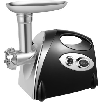 М'ясорубка, електрична м'ясорубка 800 Вт з нержавіючої сталі, машина для фаршу з ковбасним наповнювачем, 3 * ріжучі пластини, подр