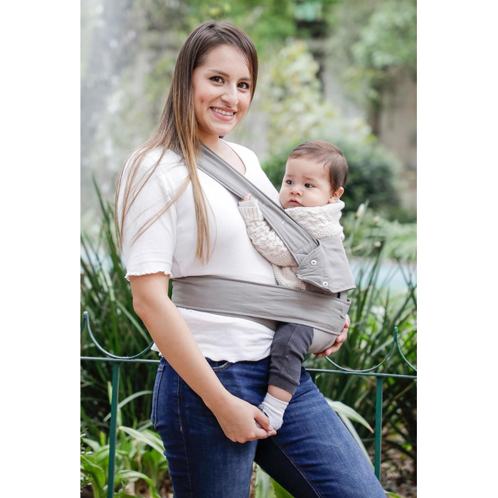 Переноска marsupi - Новонароджені від народження до 15 кг - Стартовий комплект для дитини - Застібка на липучці - Легкий і компакт