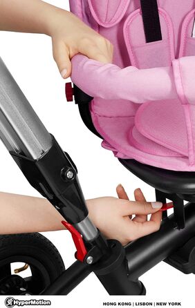 Триколісний велосипед HyperMotion з поворотним комфортним сидінням, дитячий складаний триколісний велосипед Tobi Velar з батьківсь