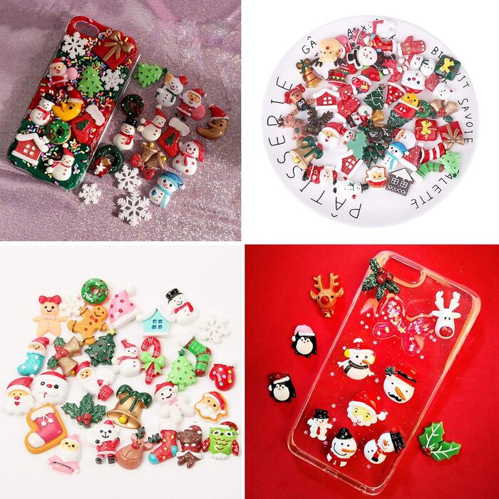 Набір мініатюрних фігурок Kalolary, 50 шт., для різдвяного декору