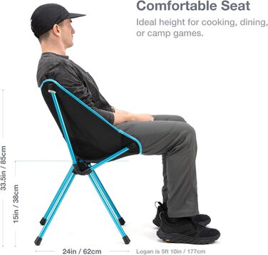 Крісло для кафе Helinox Портативне крісло для кафе для кемпінгу та пікніків (койотовий коричневий)