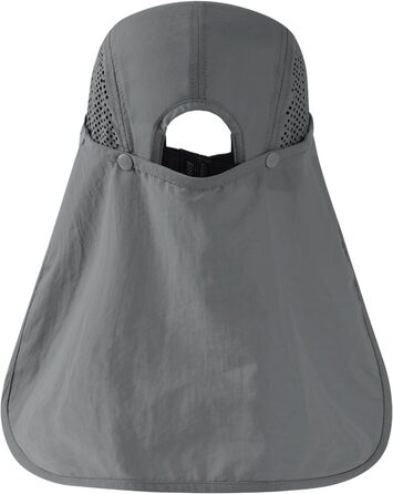 Складаний капелюх від сонця з UPF 50, портативний, для чоловіків і жінок, для гольфу, походів, один розмір, світло-сірий, зі складним козирем